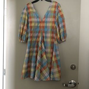 GANNI Seersucker dress, never worn